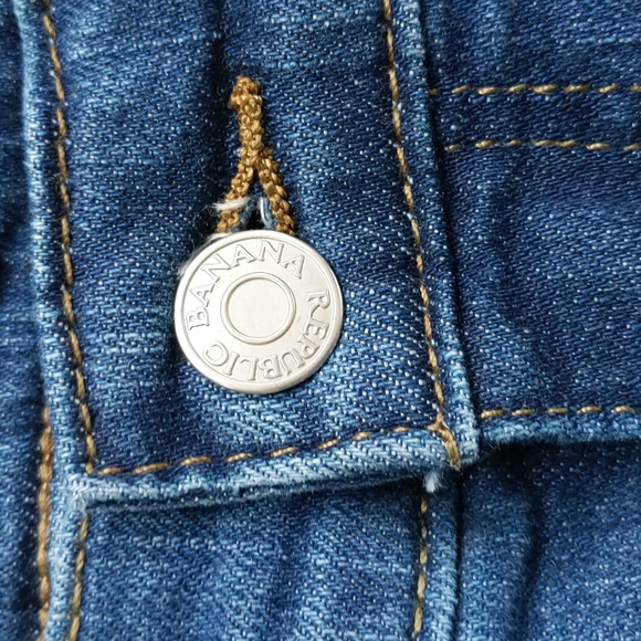 Banana Republic Girlfriend Distressed Jeans 25 / 0 Blue - Picture 8 of 16